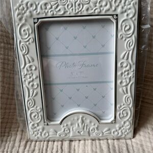 Disney ceramic wedding frame 5x7 NEW IN BOX